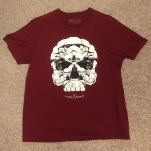 Mens star wars marc ecko t shirt red darth vader M